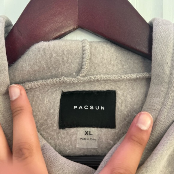 PACSUN “I’m Not OK and That’s OK” Graphic Hoodie – XL Taupe / Beige - Picture 3 of 4
